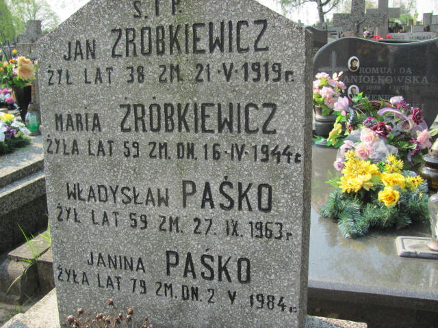  Zrobkiewicz Skierniewice - Grobonet - Wyszukiwarka osób pochowanych
