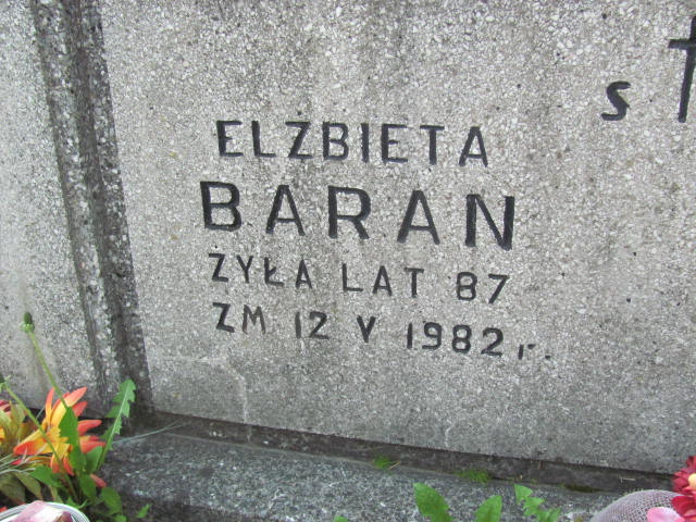 Sabina Baran 1924 Skierniewice - Grobonet - Wyszukiwarka osób pochowanych