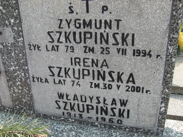 Irena Szkupińska Skierniewice - Grobonet - Wyszukiwarka osób pochowanych