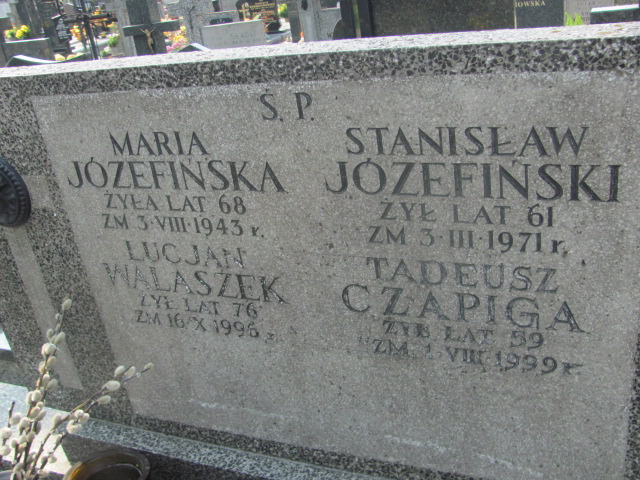 Tadeusz Czapiga 1939 Skierniewice - Grobonet - Wyszukiwarka osób pochowanych