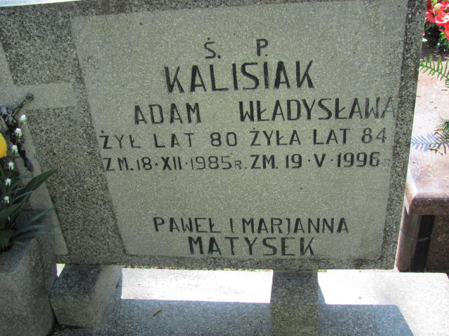 Adam Kalisiak Skierniewice - Grobonet - Wyszukiwarka osób pochowanych