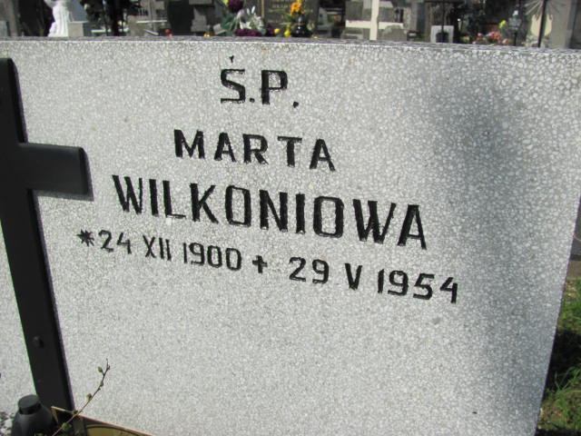 Marta Wilkoń 1900 Skierniewice - Grobonet - Wyszukiwarka osób pochowanych