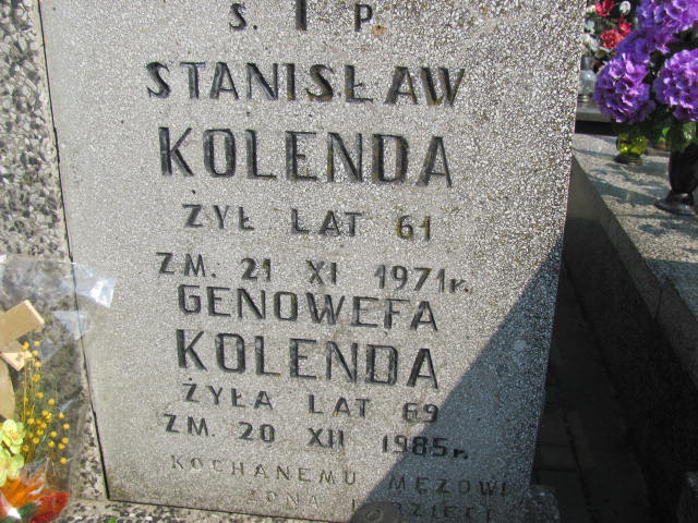 Stanisław Kolenda Skierniewice parafialny - Grobonet - Wyszukiwarka osób pochowanych