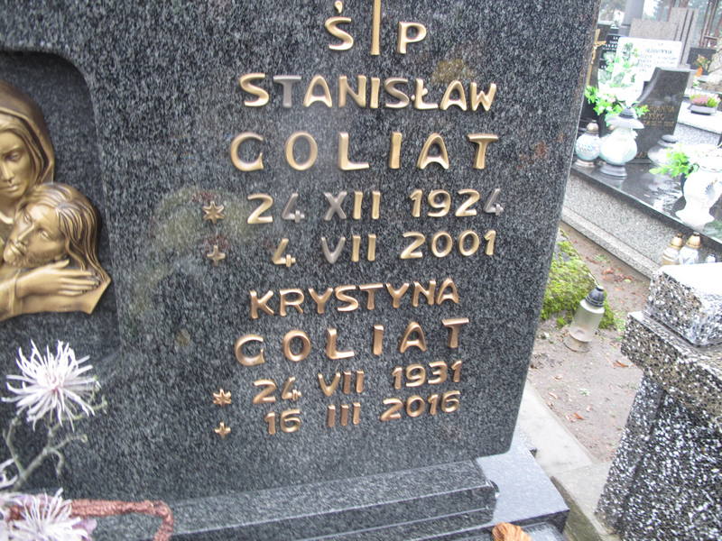 Stanisław Goliat 1924 Skierniewice - Grobonet - Wyszukiwarka osób pochowanych