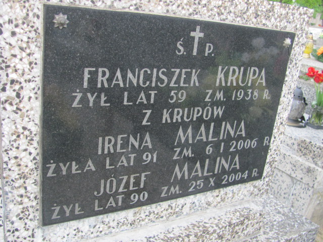 Irena Malina Skierniewice - Grobonet - Wyszukiwarka osób pochowanych