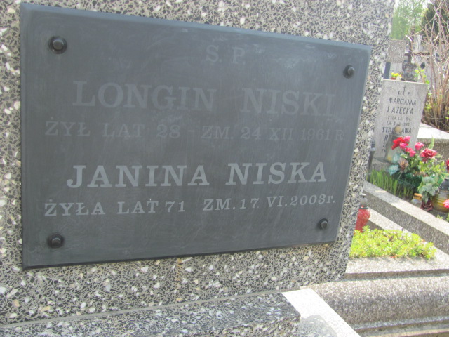 Longin Niski Skierniewice - Grobonet - Wyszukiwarka osób pochowanych