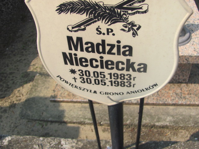 Magdalena Nieciecka 1983 Skierniewice - Grobonet - Wyszukiwarka osób pochowanych