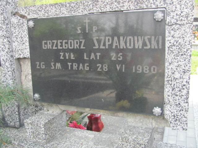 Grzegorz Szpakowski 1955 Skierniewice - Grobonet - Wyszukiwarka osób pochowanych