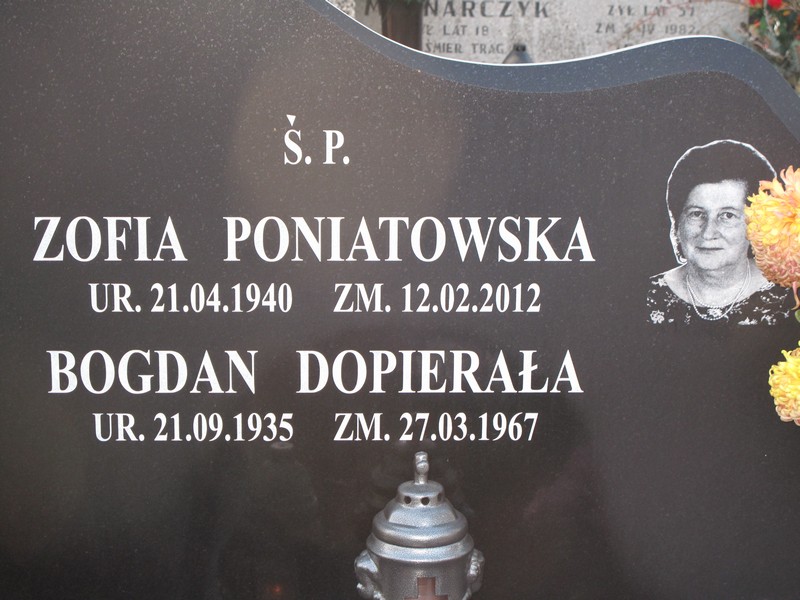 Zofia Janina Poniatowska 1940 Skierniewice - Grobonet - Wyszukiwarka osób pochowanych