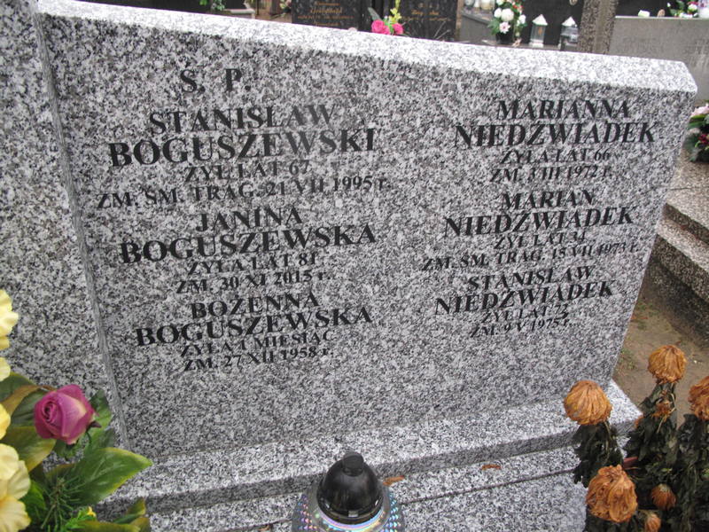 Grób Marianna Niedźwiadek