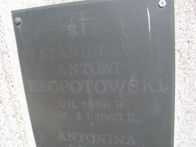 Stanisław Kłopotowski Skierniewice - Grobonet - Wyszukiwarka osób pochowanych