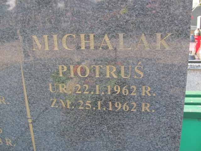Piotr Michalak 1962 Skierniewice - Grobonet - Wyszukiwarka osób pochowanych