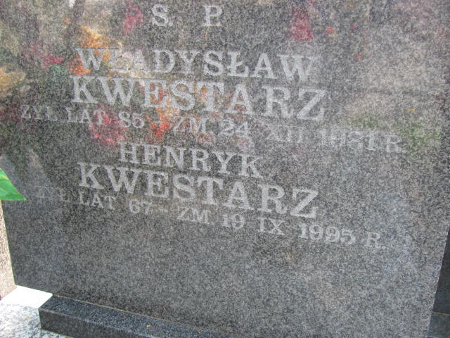 Władysław Kwestarz Skierniewice - Grobonet - Wyszukiwarka osób pochowanych